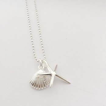 LITTLE LAGOON ORIGINAL shell&star fish necklaceの画像