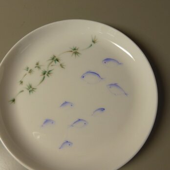 ポーセリンペイント　手描きの小皿３の画像
