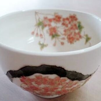 花の器　抹茶碗　桜の画像