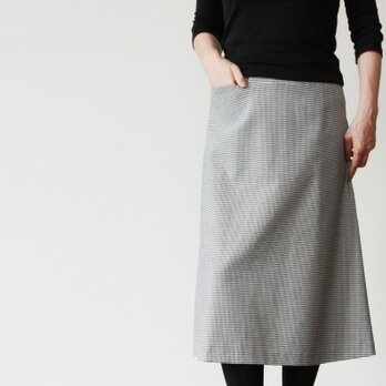 千鳥格子のシンプルスカート#66