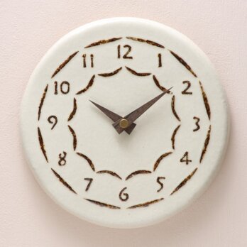 陶製掛け時計φ200