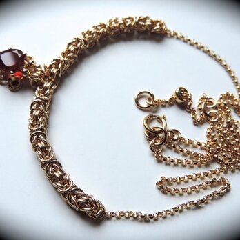 『 Red sunshine ( heart ) 』Necklace by K14GFの画像