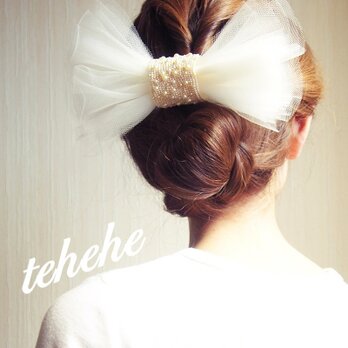 tehehe-hair1★ブライダル用髪飾りの画像