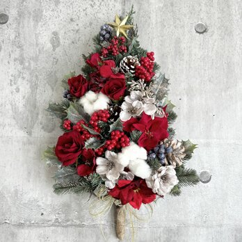 Poinsettia Xmastree「受注制作」の画像