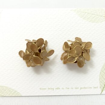 花束ピアス（イヤリング変更可）アンティークゴールド