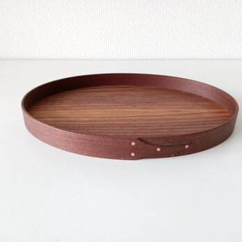 Shaker Oval Tray #7 - ブラックウォルナットの画像