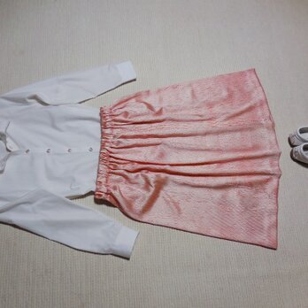 セール！日本の手仕事　りんずの絞りのスカートの画像