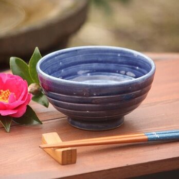 瑠璃釉飯茶碗（小）の画像