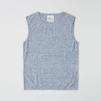 リネンウールアンダーウェア　ノースリーブ（グレー・Mサイズ）