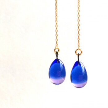 Deux couleurs ガラスピアス