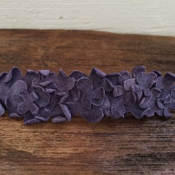 革花のバレッタ 金具8cm 薄紫の画像