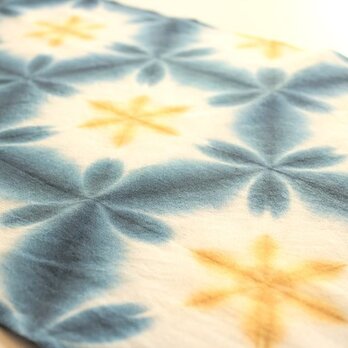 夜空の色♪雪花絞り手ぬぐい