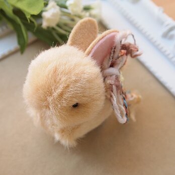 【再販】ちいさなぬいぐるみうさぎ茶色の画像