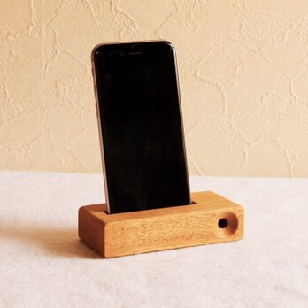 iphone stand -unplugged speaker-（ホワイトアッシュ）の画像