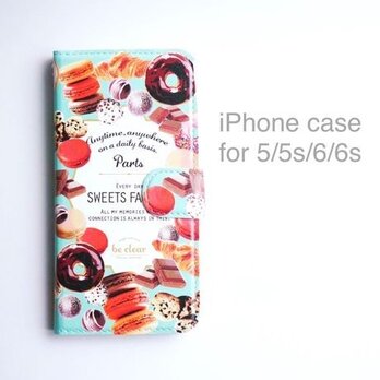 iPhone case (手帳型) for 5/5s/6/6s 【SWEETS FACTORY】の画像