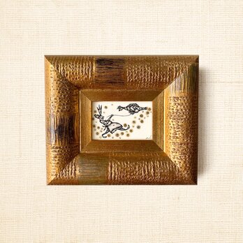 ミニ額縁 原画【 そこは、きらめく道となる 】mini size ver.