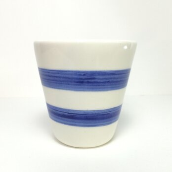 Cup/S(Border pattern -blue)の画像