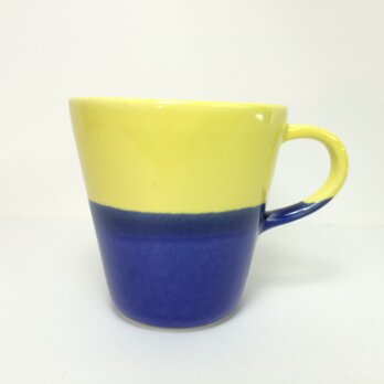 Meoto cup / S ''Mug''(Yellow-lapis lazuri)の画像