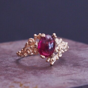 お花畑のリング　k18YG