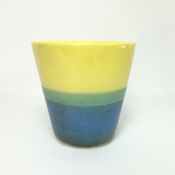 Meoto cup / S (Yellow-turquoise)の画像