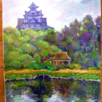 岡山城と後楽園の画像