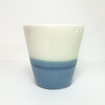 Meoto cup/ S (Karatsu-turkey prussian blue)の画像