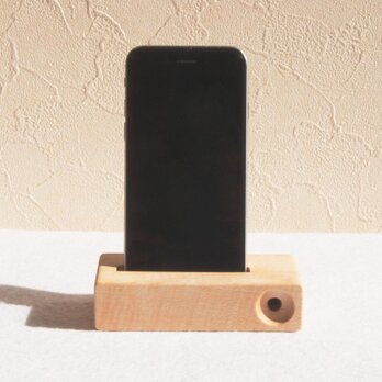 iphone stand -unplugged speaker-（楓）の画像
