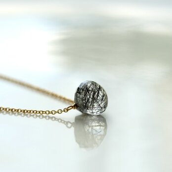 トルマリンインクォーツのオニオンネックレス　～Sadie