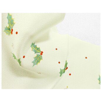半衿（柊の赤い実と葉と花）（薄緑味グレー色）の画像