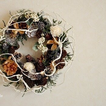 白枝と木の実：wreathの画像
