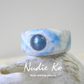 （オーダー品）和紙リング　霞　カイヤナイト