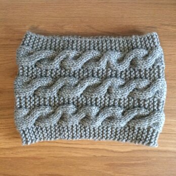 |SALE| ケーブル柄のウールニットネックウォーマー