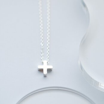 ミニ 十字架 ネックレス シルバー925の画像