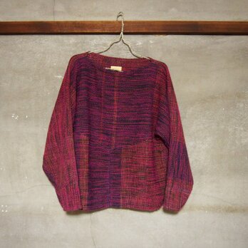 手織り/wool sweater ▽tutujiト瑠璃 (+orimi)の画像