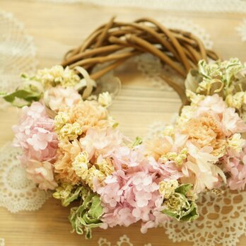 pink pink wreathの画像