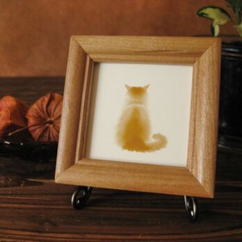 猫　「たそがれる猫・・茶」の画像