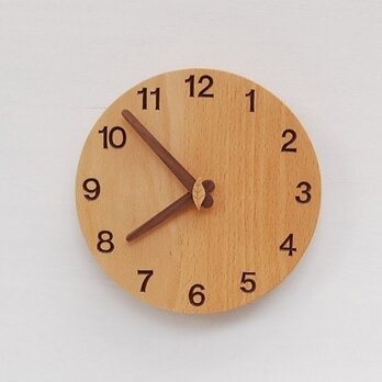 直径20cm 掛け時計 ﾌﾞﾅ【1537】の画像