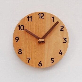 直径20cm 掛け時計 ﾌﾞﾅ【1538】の画像