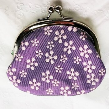 浅紫　シルク　西陣織　の画像