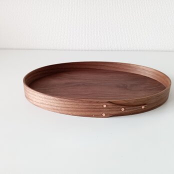 Shaker Oval Tray #6 - ブラックウォルナットの画像