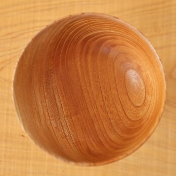 ケヤキの器・4寸5分ボウル／wood carvingの画像