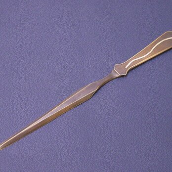 銀線象嵌真鍮製ペーパーナイフの画像