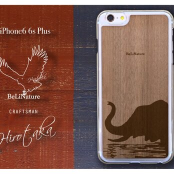 ゾウが大好きな方々とっての最高のiPhone6 6sPlusケース クリアー（水浴びゾウ）の画像