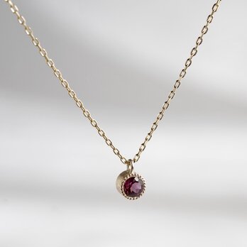 K10 Garnet birthstone necklace [P033K10RG]の画像