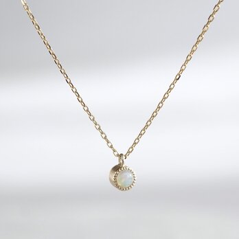 K10 Opal birthstone necklace [P033K10OP]の画像