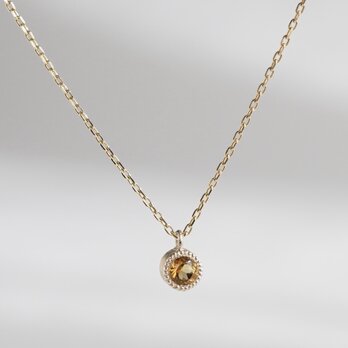 K10 Citrine birthstone necklace[P033K10CT]の画像