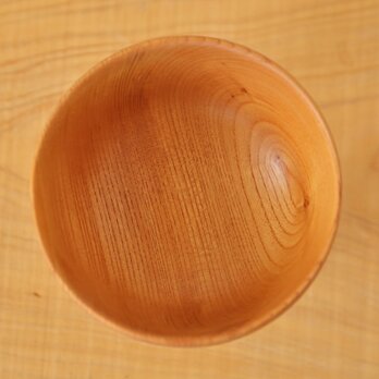 ケヤキの器・4寸椀／wood carvingの画像