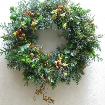 green Xmas-wreathの画像