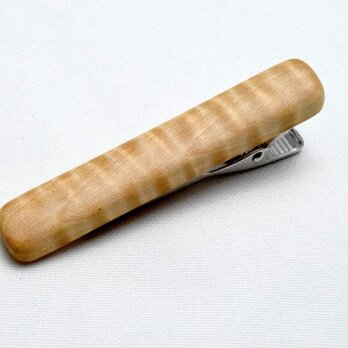 【橡】手作り木製タイピン　クロム金具の画像