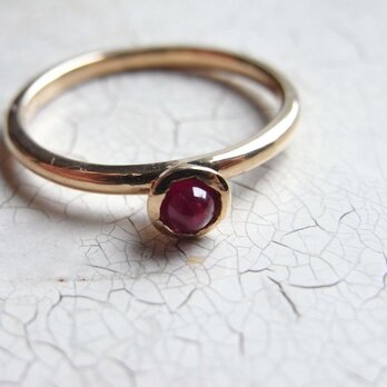 K18 ruby ringの画像